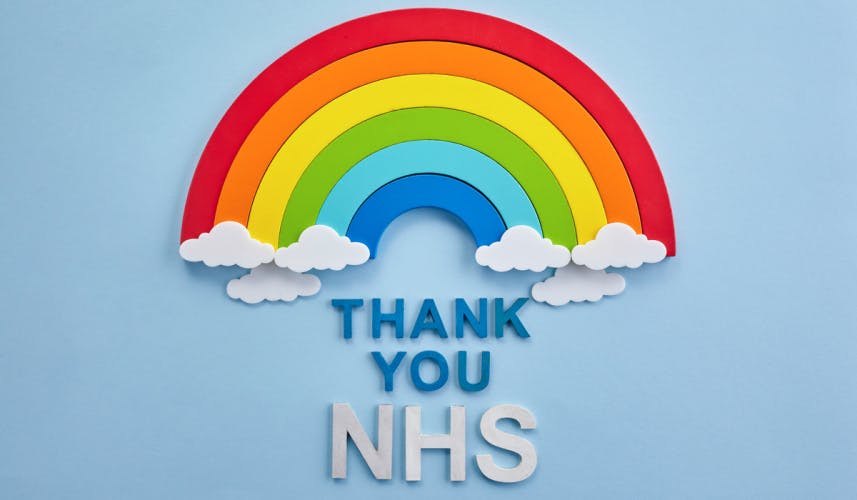 NHS rainbow