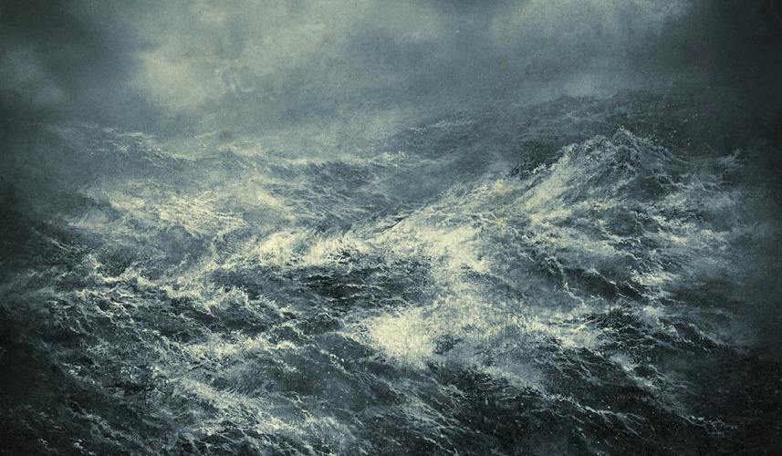 Stormy sea